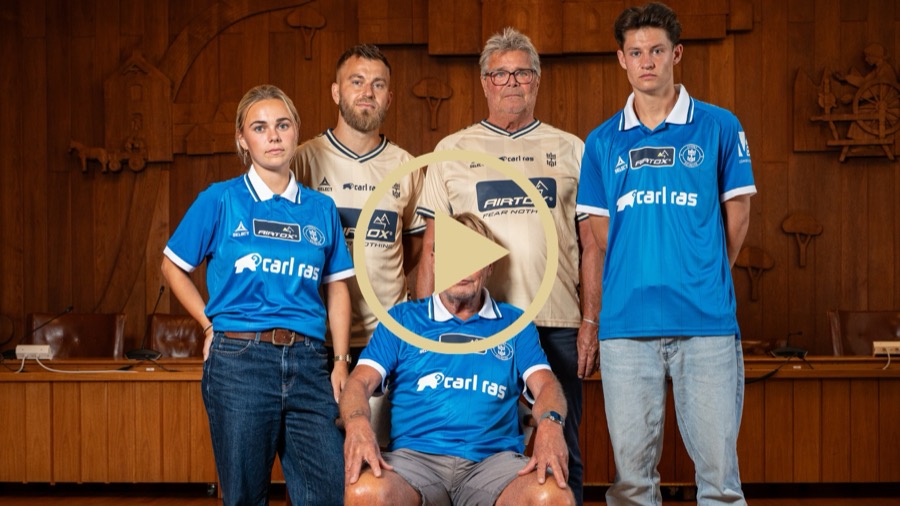 Still fra præsentationsvideo af spillertrøjer