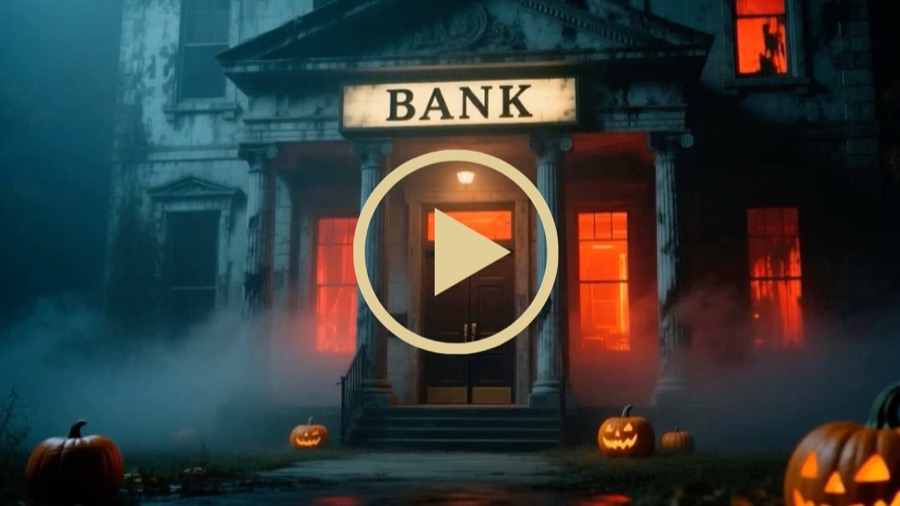 Still fra Halloween-aktivering med Sparekassen Danmark